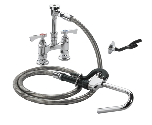 Krowne Metal Corporation 20-204L Royal Series Pot Filler Assembly with Flexible Hose and Wall Hook