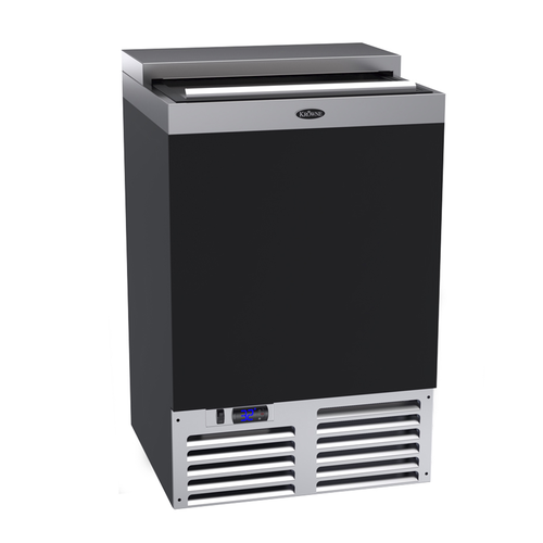 Krowne Metal Corporation BC24-BG Bottle Cooler Flat Top 24W x 24D Self Contained Refrigeration 6 Cases Capacity