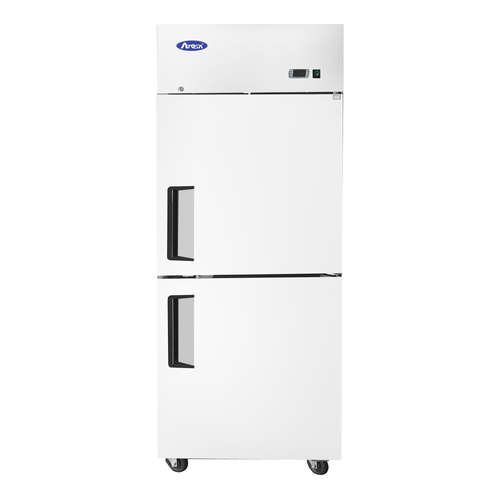 Atosa USA MBF8010GR Reach-In Refrigerator 21.4 cu ft Stainless Steel 1 Section with LED Lighting and Adjustable Shelves