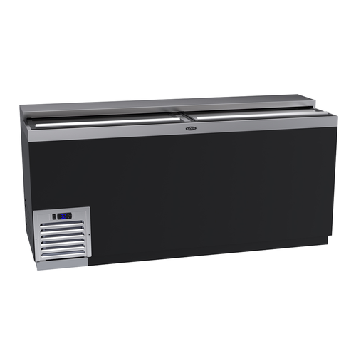 Krowne Metal Corporation BC72-BG Bottle Cooler Flat Top 72W x 24D Self Contained Refrigeration 25.5 Cases Capacity