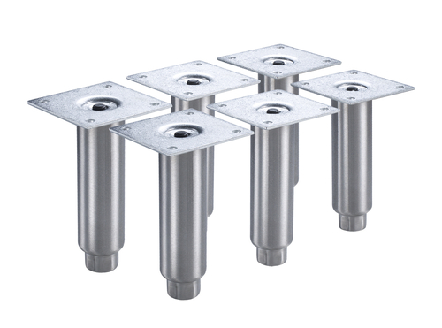 Krowne Metal Corporation BS-101 Legs 6 Stainless Steel for Back Bar Coolers Set of 6