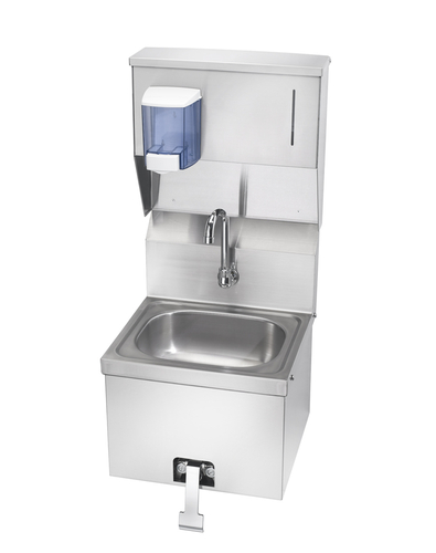 Krowne Metal Corporation HS-16 Hand Sink Wall Mount Stainless Steel 16-3/16W x 15-1/4D x 33-1/2H NSF Compliant
