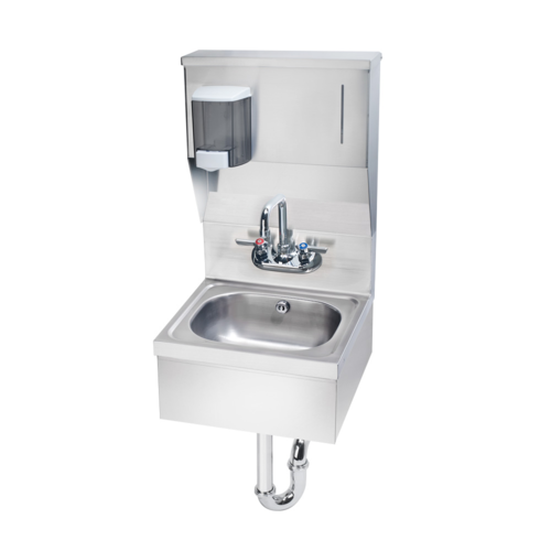 Krowne Metal Corporation HS-8 Hand Sink Wall Mount Stainless Steel 16-3/16W x 15-1/4D x 29-1/2H NSF Compliant