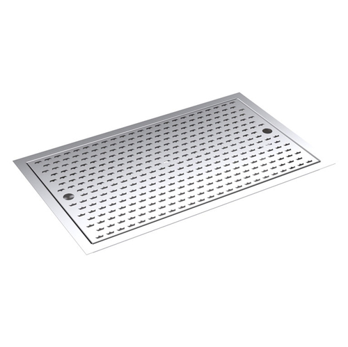 Krowne Metal Corporation KR-D24 Drip Tray Trough Drop In 24W x 14D Stainless Steel Perforated Inserts 1-1/2 Drain NSF