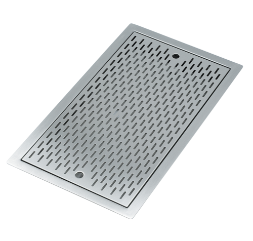 Krowne Metal Corporation KR-D36 Drip Tray Trough Drop-in 36W x 14D Stainless Steel Perforated Inserts 1-1/2 Drain