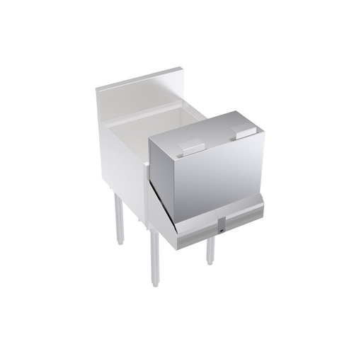 Krowne Metal Corporation KR-DC18 Upgrade Locking Cover for Double Speedrail 18W Stainless Steel Construction