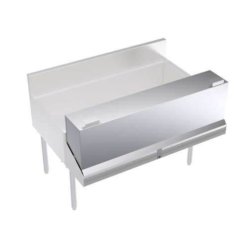 Krowne Metal Corporation KR-DC48 Upgrade Locking Cover for Double Speedrail 48W Stainless Steel Construction