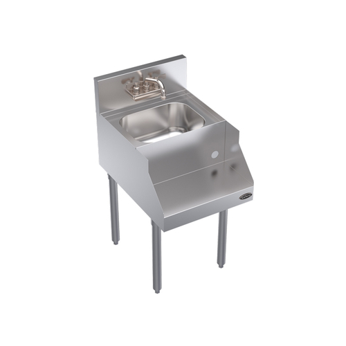 Krowne Metal Corporation KR24-18BD Royal Series Underbar Blender Station with Dump Sink 18W x 24D NSF Certified