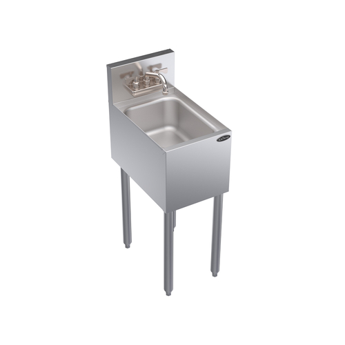Krowne Metal Corporation KR19-1C Royal Series Underbar Hand Sink Freestanding Stainless Steel 12W x 19D x 36H NSF