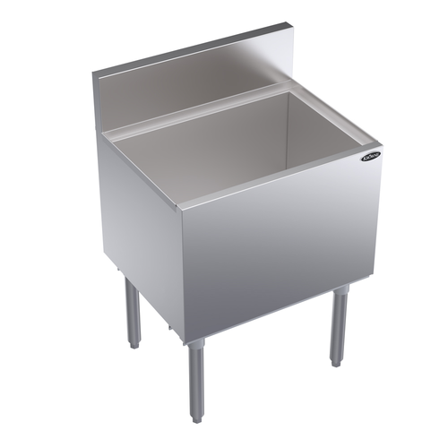 Krowne Metal Corporation KR19-24-10 Royal Series Underbar Ice Bin Cocktail Unit 10 Circuit Cold Plate 24W x 19D 74 lbs Ice Capacity