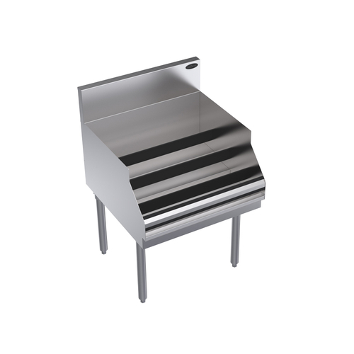 Krowne Metal Corporation KR24-24RD Royal Series Underbar Liquor Bottle Display Unit 24W x 24D Holds 24 Bottles