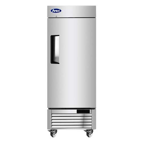 Atosa USA MBF8519GR Reach-In Refrigerator One Section 24W x 24D x 63H Bottom Mount 83 Cu Ft Solid Door