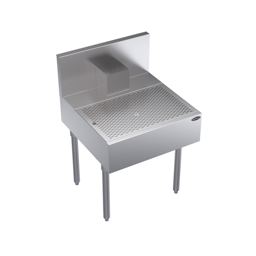 Krowne Metal Corporation KR24-BD24 Royal Series Underbar Beer Drainer 24W x 24D Stainless Steel NSF