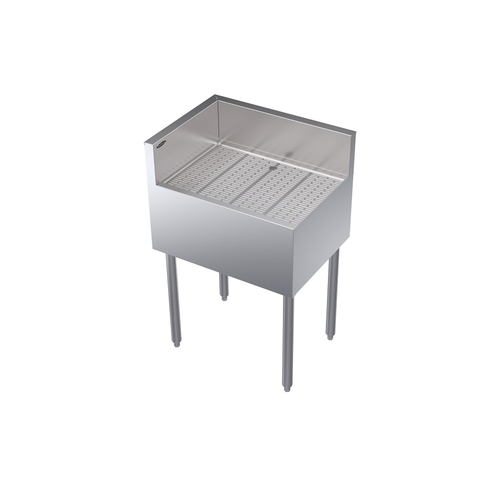 Krowne Metal Corporation KR19-C24L Royal Series Underbar Corner Drainboard 24W x 19D x 36H NSF Stainless Steel