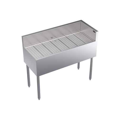 Krowne Metal Corporation KR19-C42R Royal Series Underbar Corner Drainboard 42W x 19D x 36-1/2H NSF