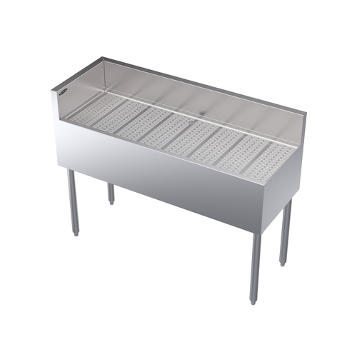 Krowne Metal Corporation KR19-C48L Royal Series Underbar Corner Drainboard 48W x 19D x 36-1/2H NSF Stainless Steel