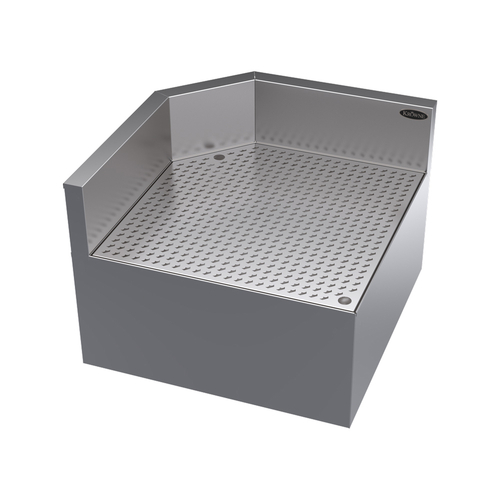 Krowne Metal Corporation KR24-DRC90 Royal Series Underbar Corner Angle Filler 90 Degree Stainless Steel Drainboard