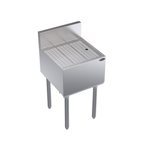 Krowne Metal Corporation KR19-GS18 Royal Series Underbar Drainboard 18W x 19D Stainless Steel NSF