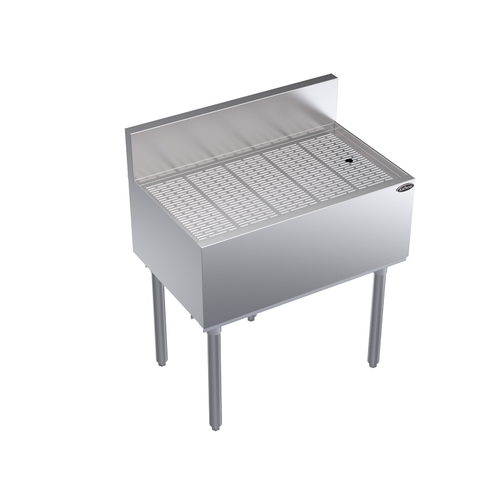 Krowne Metal Corporation KR19-GS30 Royal Series Underbar Drainboard 30W x 19D Stainless Steel NSF