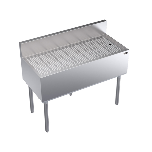 Krowne Metal Corporation KR19-GS42 Royal Series Underbar Drainboard 42W x 19D Stainless Steel NSF