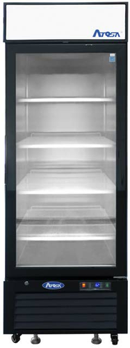 Atosa USA MCF8722GR Refrigerator Merchandiser One Section 27W x 31-1/2D x 81-1/5H 19.4 cu ft Self Closing Door
