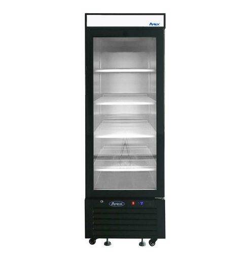 Atosa USA MCF8726GR Refrigerator Merchandiser One Section 24W x 24D x 63H Bottom Mounted 8.3 cu ft Self Closing Door