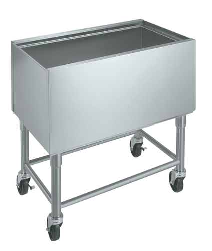 Krowne Metal Corporation MB-1824 Ice Bin Mobile 24W x 18-1/2D x 30H Stainless Steel NSF Certified