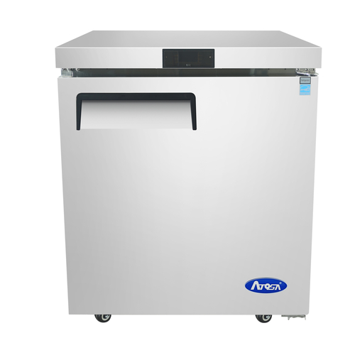 Atosa USA MGF8401GR Undercounter Refrigerator 27-9/16W x 30D x 34-1/4H 7.15 cu ft Solid Door Energy Star