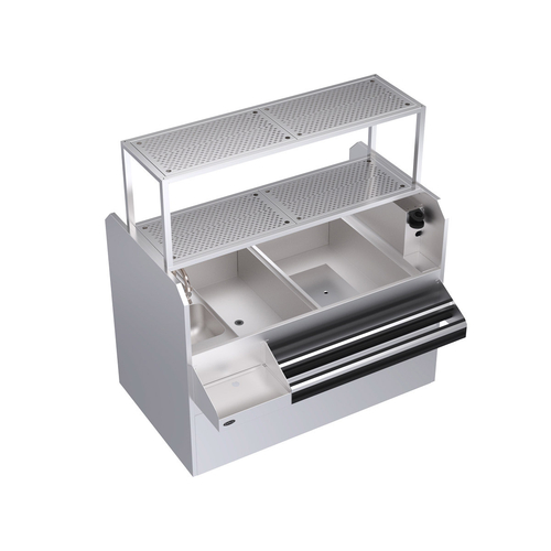Krowne Metal Corporation KRPT-60RP-10 Royal Series Underbar Ice Bin Cocktail Station 60W x 45D x 45H NSF