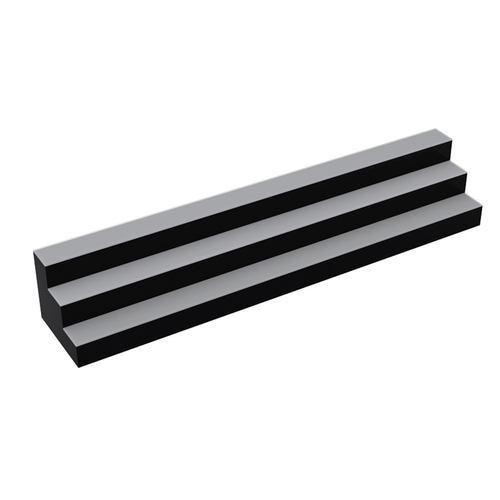 Krowne Metal Corporation KR-3T72-L Royal Series Lighted Countertop Liquor Display 3 Tier 72 Inch Wide Multi Color LED