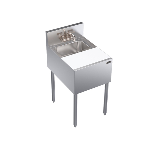 Krowne Metal Corporation KR24-MC18 Royal Series Underbar Speed Station 18W x 24D Dump Sink Cutting Board Stainless Steel