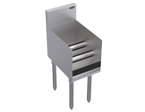 Krowne Metal Corporation KR19-12RD Royal Series Underbar Liquor Bottle Display Unit 12W x 19D Holds 9 Bottles