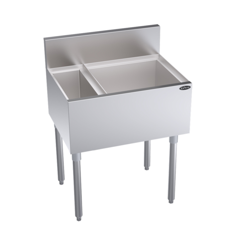 Krowne Metal Corporation KR19-MS26L-7 Royal Series Underbar Speed Multi Station with 7-Circuit Cold Plate and Ice Bin