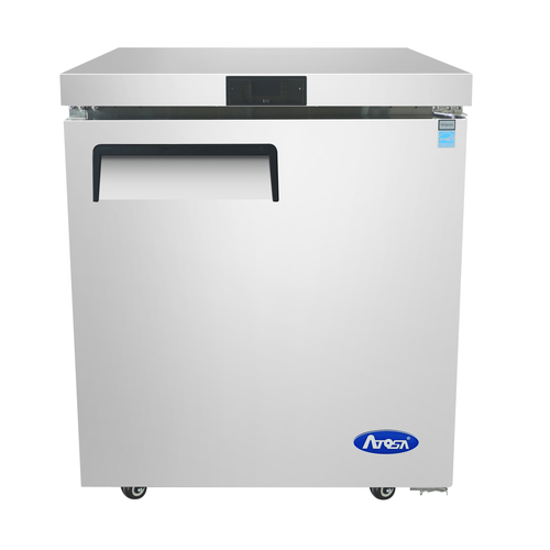 Atosa USA MGF8405GRL Undercounter Freezer 27-1/2W x 30D x 34-1/10H 7.15 cu ft Solid Door Digital Control