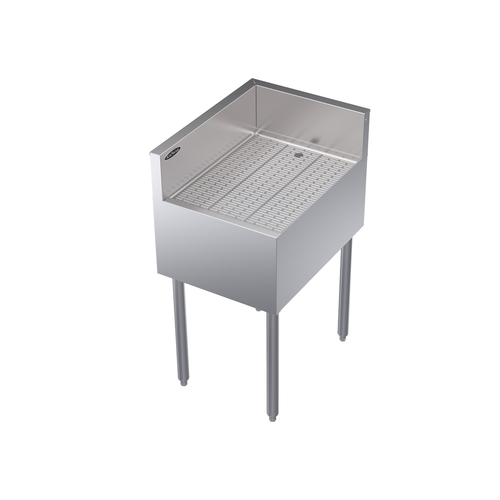 Krowne Metal Corporation KR24-C18L Royal Series Underbar Corner Drainboard 18W x 24D x 36-1/2H NSF