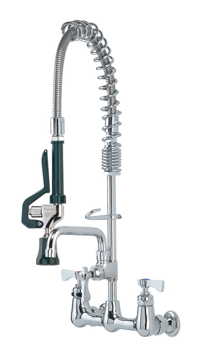 Krowne Metal Corporation 18-706L Royal Series Space Saver Pre-Rinse Assembly Wall Mount with Add-On Faucet