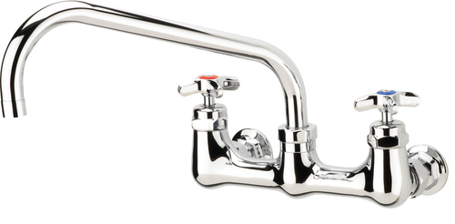 Krowne Metal Corporation 18-812L Royal Series Full Flow Faucet 8 inch Centers 12 inch Spout Low Lead Compliant