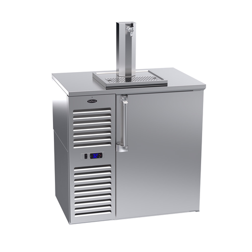 Krowne Metal Corporation DB36 Draft Beer Cooler 36W x 25D Self-Contained Refrigeration with Stainless Steel Tower