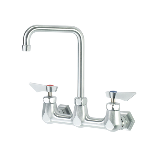Krowne Metal Corporation DX-801 Diamond Series Faucet Wall Mounted 8 Inch Centers Double Bend Spout Low Lead Compliant
