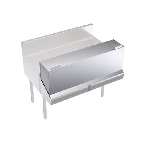 Krowne Metal Corporation KR-DC40 Upgrade Locking Cover for Double Speedrail 40W Stainless Steel Construction