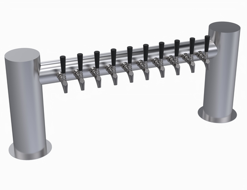 Krowne Metal Corporation KMH-10S Max-H Style Tower Glycol Cooled Brushed Stainless Steel 47 Inch Flange