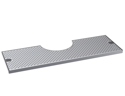 Krowne Metal Corporation KDT-10X27S Drip Tray 27W x 10D Notch for Flush Fit Brushed Stainless Steel