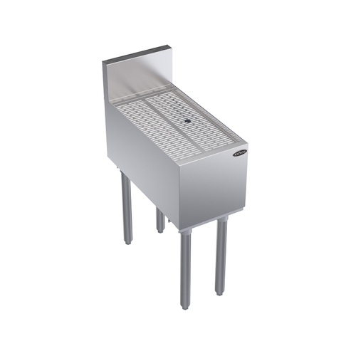 Krowne Metal Corporation KR24-GS12 Royal Series Underbar Drainboard 12W x 24D Stainless Steel NSF