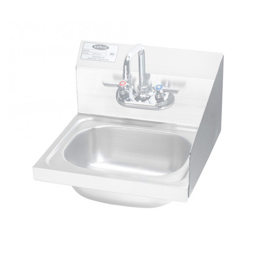 Krowne Metal Corporation FG-R2 Factory Installed 15 Inch Side Splash Right Side Hand Sink Sealed Silicone
