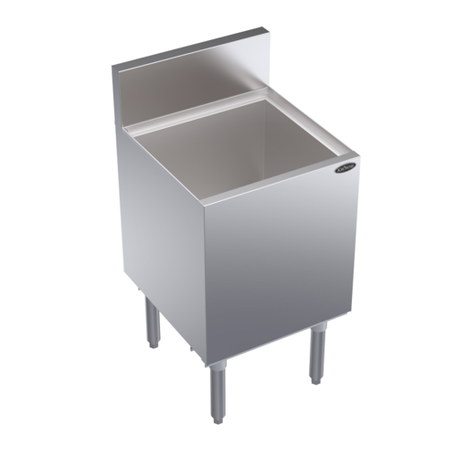 Krowne Metal Corporation KR19-18DP-7 Royal Series Underbar Ice Bin Cocktail Unit 18W x 19D 73lbs Ice Capacity