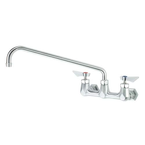 Krowne Metal Corporation DX-816 Diamond Series Faucet Wall Mounted 8 Inch Centers 16 Inch Swing Spout Low Lead Compliant
