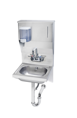 Krowne Metal Corporation HS-58 Hand Sink Wall Mount 16W x 15D x 27H Stainless Steel NSF Compliant