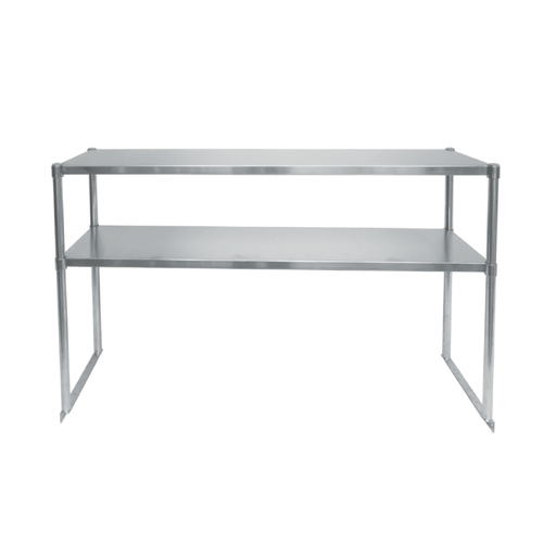 Atosa USA MROS-5RE Overshelf Double 60-1/4W x 12-8/10D x 33H Sound Deadened Adjustable 18/430 Stainless Steel NSF