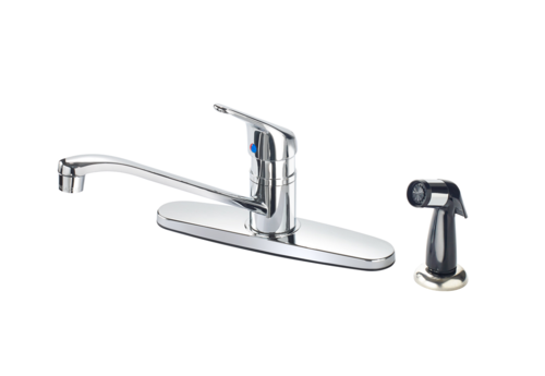 Krowne Metal Corporation 16-350L Royal Series Faucet Deck Mount 8 Inch Centers Swing Spout Kitchen Faucet