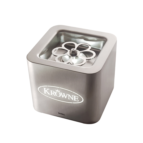 Krowne KR-LC2GF-TT-E Royal Series Countertop Cube Liquid CO2 Glass Chiller with LED Light and Extended Lines